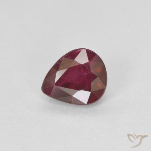 9,17 ctw natürlicher Weinrot Rubin, Birnenform, VS-SI