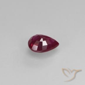 9,17 ctw natürlicher Johannisbeere Rot Rubin, Birnenform, VS-SI