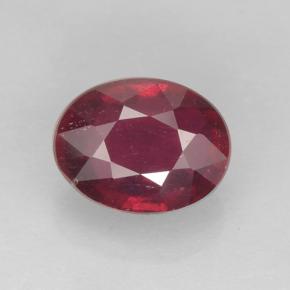 1,73 ctw natürlicher roter Rubin, Oval Schliff, VS-SI
