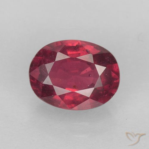 1.72ct Natürlicher Johannisbeere Rot Rubin, Oval, VS-SI