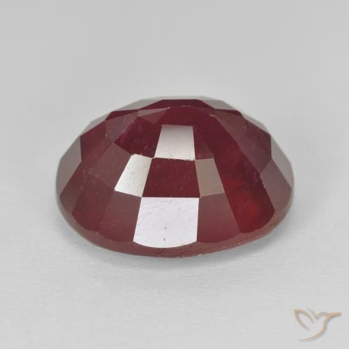 9,17 ctw natürlicher Weinrot Rubin, Oval, VS-SI