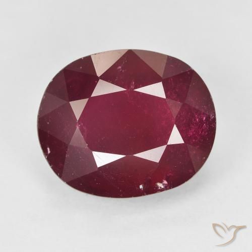 11.91ct Natürlicher Weinrot Rubin, Oval, VS-SI