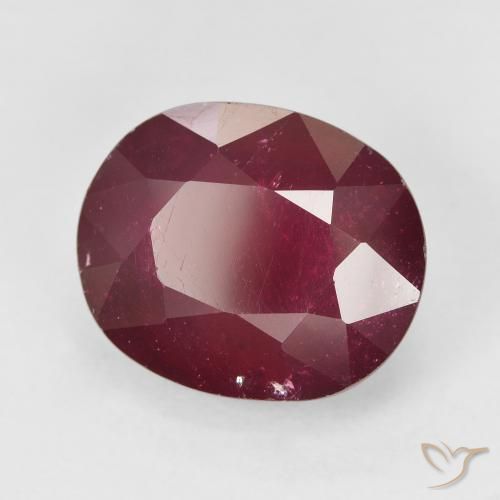 9,17 ctw natürlicher Weinrot Rubin, Oval, VS-SI