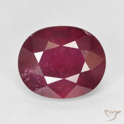 9.32ct Natürlicher Mittelrot Rubin, Oval, VS-SI, Photo A