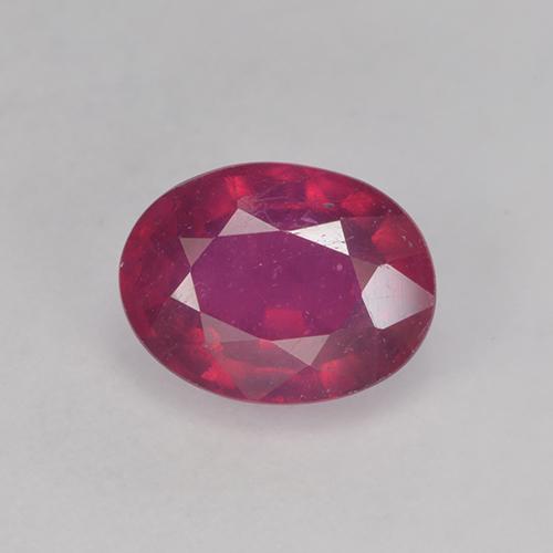 9,17 ctw natürlicher Mittelrot Rubin, Oval, VS-SI