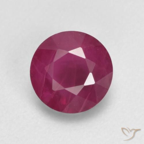 0.81ct Natürlicher Helle Traube Rubin, Runden, VS-SI