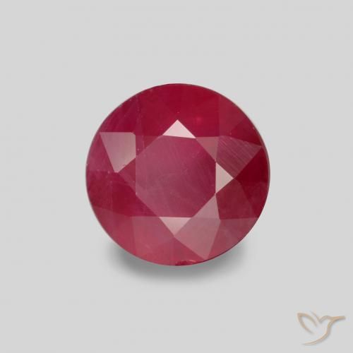 0.87ct Natürlicher Marmelade Rot Rubin, Runden, VS-SI