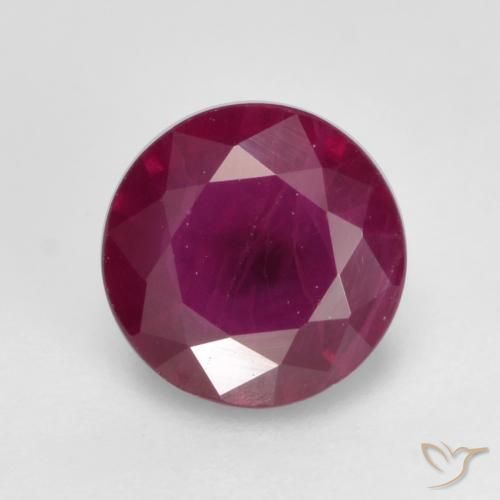 0.66ct Natürlicher Magenta-Rosa Rubin, Runden, VS-SI