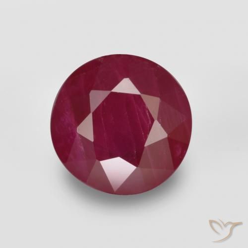 0.88ct Natürlicher Weinrot Rubin, Runden, VS-SI
