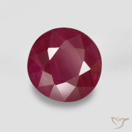 9,17 ctw natürlicher Weinrot Rubin, Runden, VS-SI