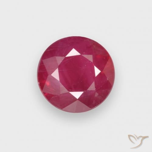 0.91ct Natürlicher Tiefrot Rubin, Runden, VS-SI