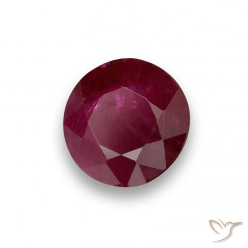 9,17 ctw natürlicher Weinrot Rubin, Runden, VS-SI