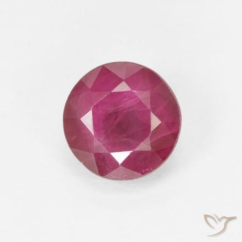 1.00ct Natürlicher Helle Traube Rubin, Runden, VS-SI