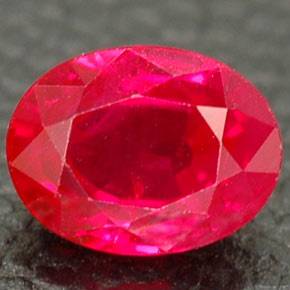 1,03 ctw natürlicher roter Rubin, Oval Schliff, VS-SI