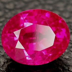 1,17 ctw natürlicher roter Rubin, Oval Schliff, VS