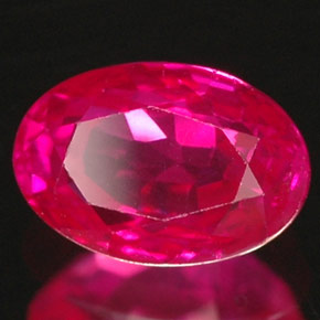 1,03 ctw natürlicher roter Rubin, Oval Schliff, VS-SI