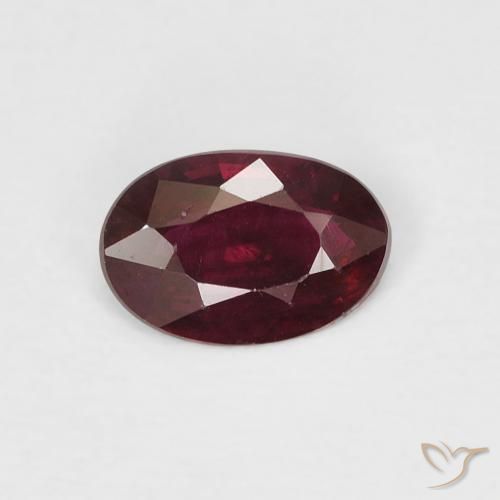 0.39ct Natürlicher Weinrot Rubin, Oval, VS-SI