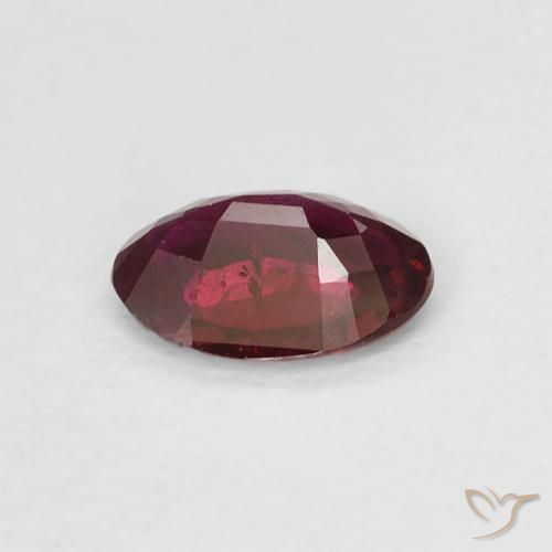 9,17 ctw natürlicher Weinrot Rubin, Oval, VS-SI