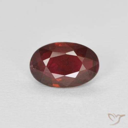 0.46ct Natürlicher Hellrot Rubin, Oval, VS-SI