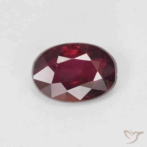 0.52ct Natürlicher Mittelrot Rubin, Oval, VS-SI