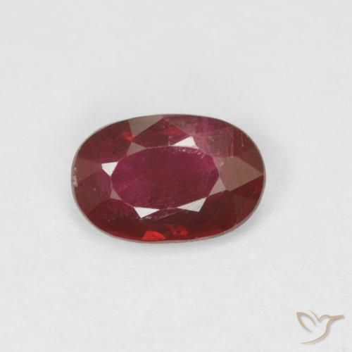0.49ct Natürlicher Weinrot Rubin, Oval, VS-SI