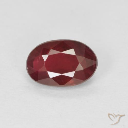 0.59ct Natürlicher Blutrot Rubin, Oval, VS-SI