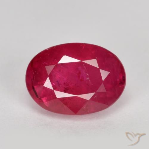 1.37ct Natürlicher Marmelade Rot Rubin, Oval, VS-SI