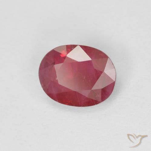 9,17 ctw natürlicher Mittelrot Rubin, Oval, VS-SI