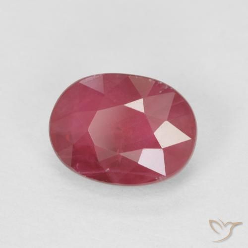 9,17 ctw natürlicher Rosaig-rot Rubin, Oval, VS-SI