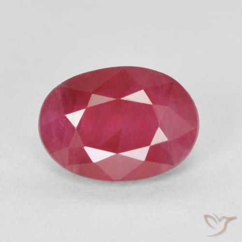 1.17ct Natürlicher Mittelrot Rubin, Oval, VS-SI