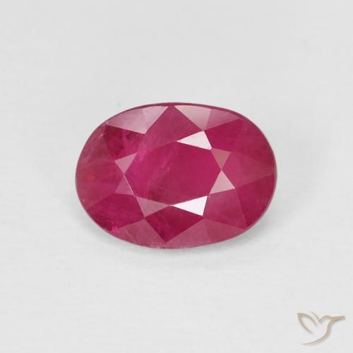 1.02ct Natürlicher Medium Dark-Red Rubin, Oval, VS-SI