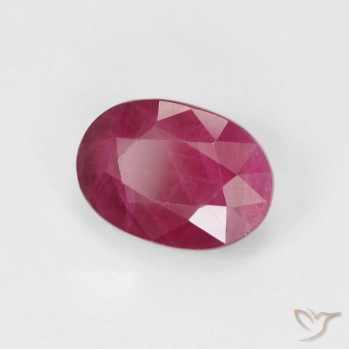 9,17 ctw natürlicher Tiefes rötliches Rosa Rubin, Oval, VS-SI