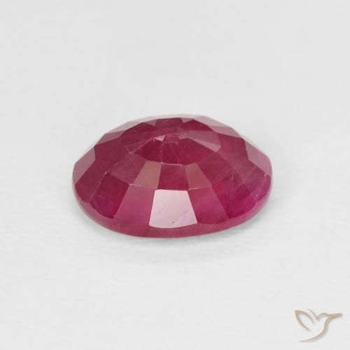 9,17 ctw natürlicher Tiefes rötliches Rosa Rubin, Oval, VS-SI
