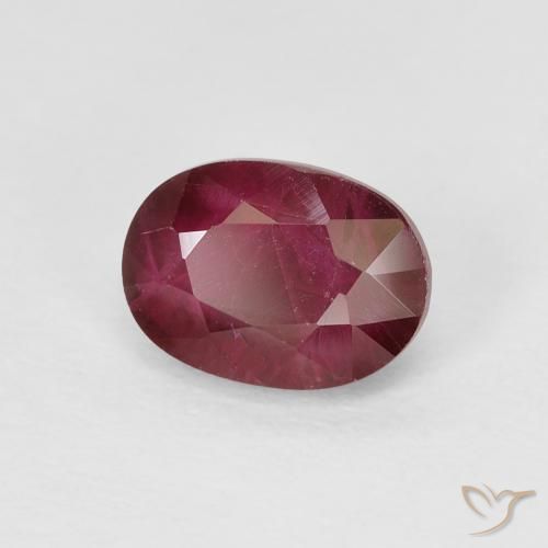 9,17 ctw natürlicher Tiefes rötliches Rosa Rubin, Oval, VS-SI