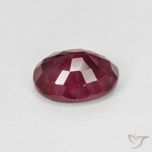 9,17 ctw natürlicher Tiefes rötliches Rosa Rubin, Oval, VS-SI