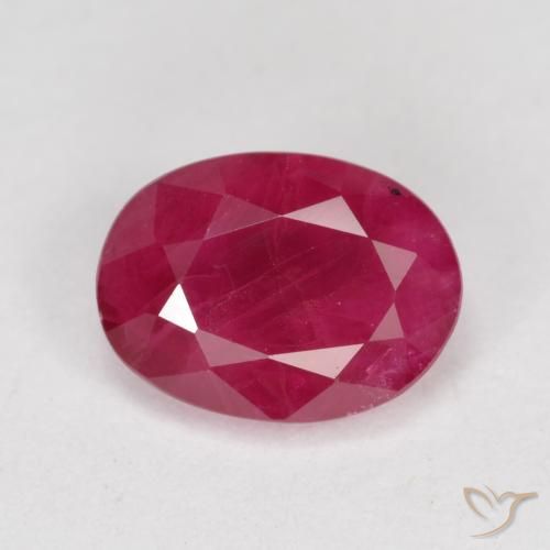 0.94ct Natürlicher Hellrot Rubin, Oval, VS-SI