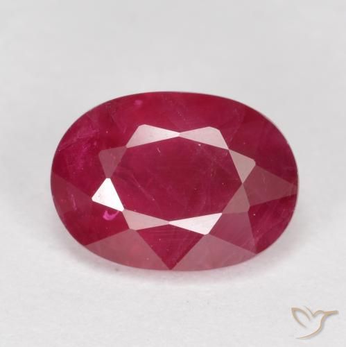 1.23ct Natürlicher Marmelade Rot Rubin, Oval, VS-SI