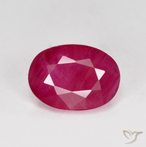 1.31ct Natürlicher Mittelrot Rubin, Oval, VS-SI
