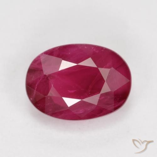 1.11ct Natürlicher Tiefrot Rubin, Oval, VS-SI