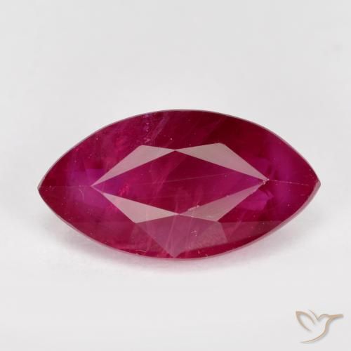 1.66ct Natürlicher Rosaig-rot Rubin, Marquise, VS-SI