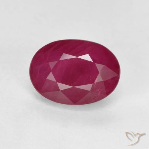 1.21ct Natürlicher Rosaig-rot Rubin, Oval, VS-SI