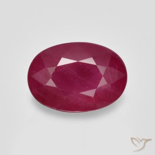 1.13ct Natürlicher Tiefrot Rubin, Oval, VS-SI