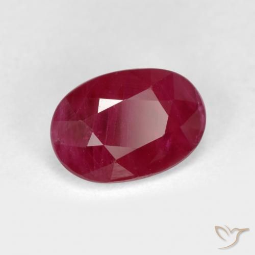 9,17 ctw natürlicher Mittelrot Rubin, Oval, VS-SI