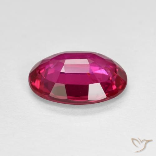 9,17 ctw natürlicher Tiefes rötliches Rosa Rubin, Oval, VS-SI