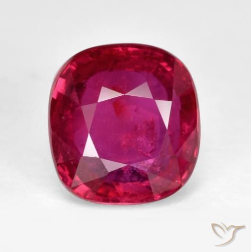 2.02ct Natürlicher Rosaig-rot Rubin, Kissen, SI