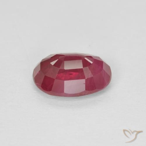 9,17 ctw natürlicher tiefrot Rubin, Oval, SI