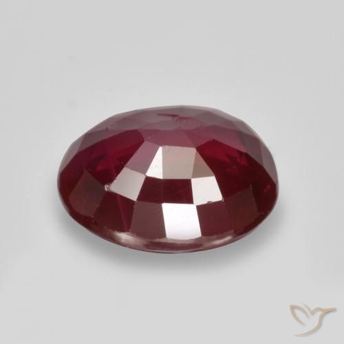 9,17 ctw natürlicher dunkelrot Rubin, Oval, SI