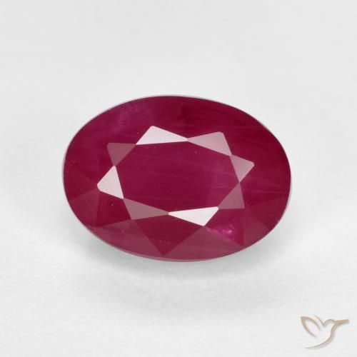 1.40ct Natürlicher Weinrot Rubin, Oval, VS-SI