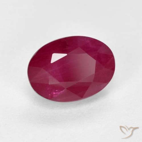 9,17 ctw natürlicher Weinrot Rubin, Oval, VS-SI