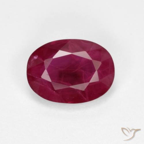1.03ct Natürlicher tiefrot Rubin, Oval, VS-SI